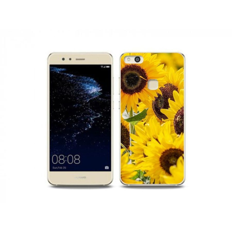Gelový kryt mmCase na mobil Huawei P10 Lite - slunečnice