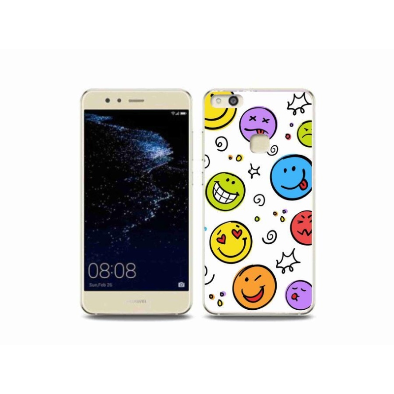 Gelový kryt mmCase na mobil Huawei P10 Lite - smajlíci