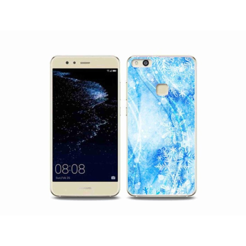 Gelový kryt mmCase na mobil Huawei P10 Lite - sněhové vločky