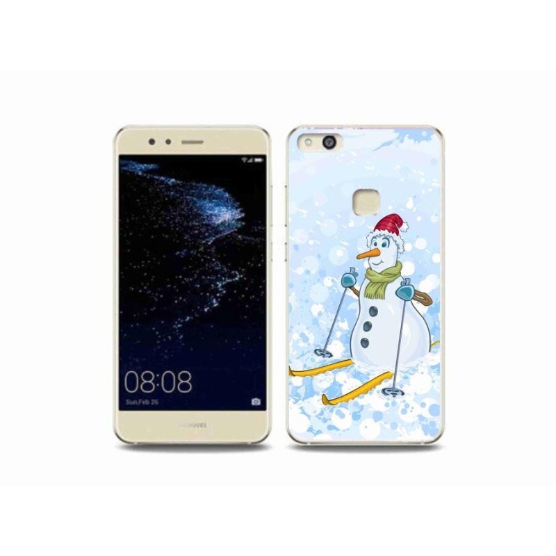 Gelový kryt mmCase na mobil Huawei P10 Lite - sněhulák