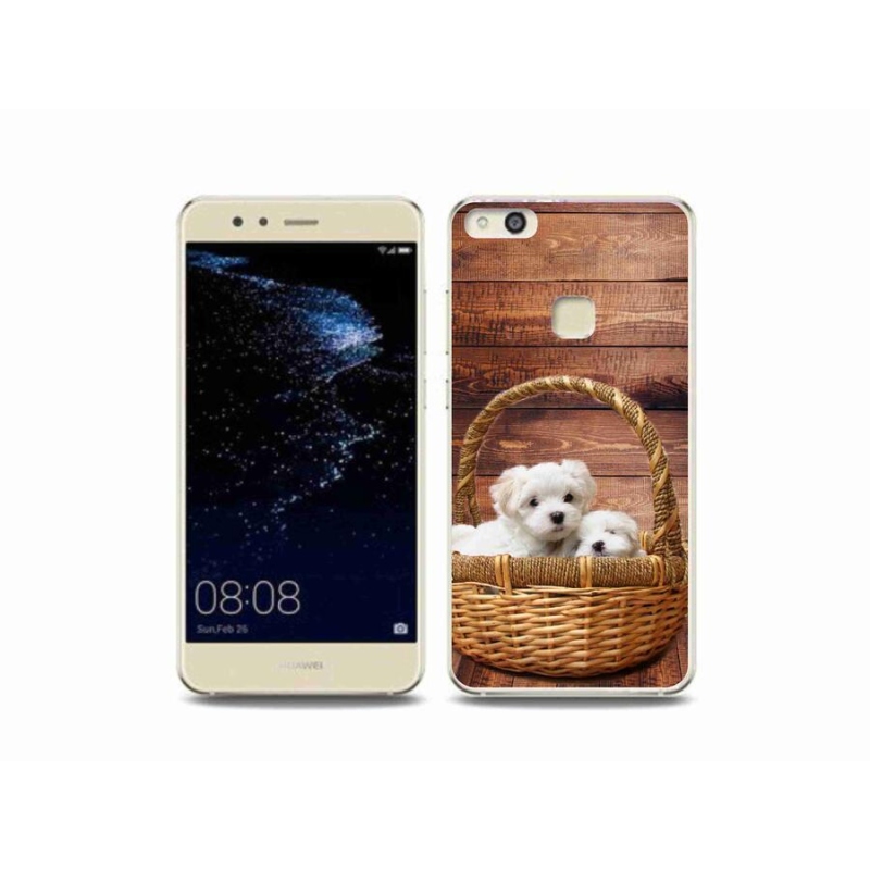 Gelový kryt mmCase na mobil Huawei P10 Lite - štěňátka
