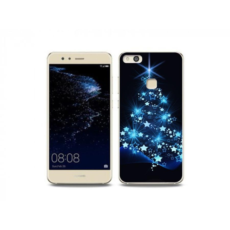 Gelový kryt mmCase na mobil Huawei P10 Lite - vánoční stromek