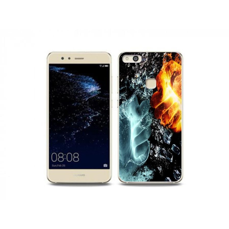 Gelový kryt mmCase na mobil Huawei P10 Lite - voda a oheň