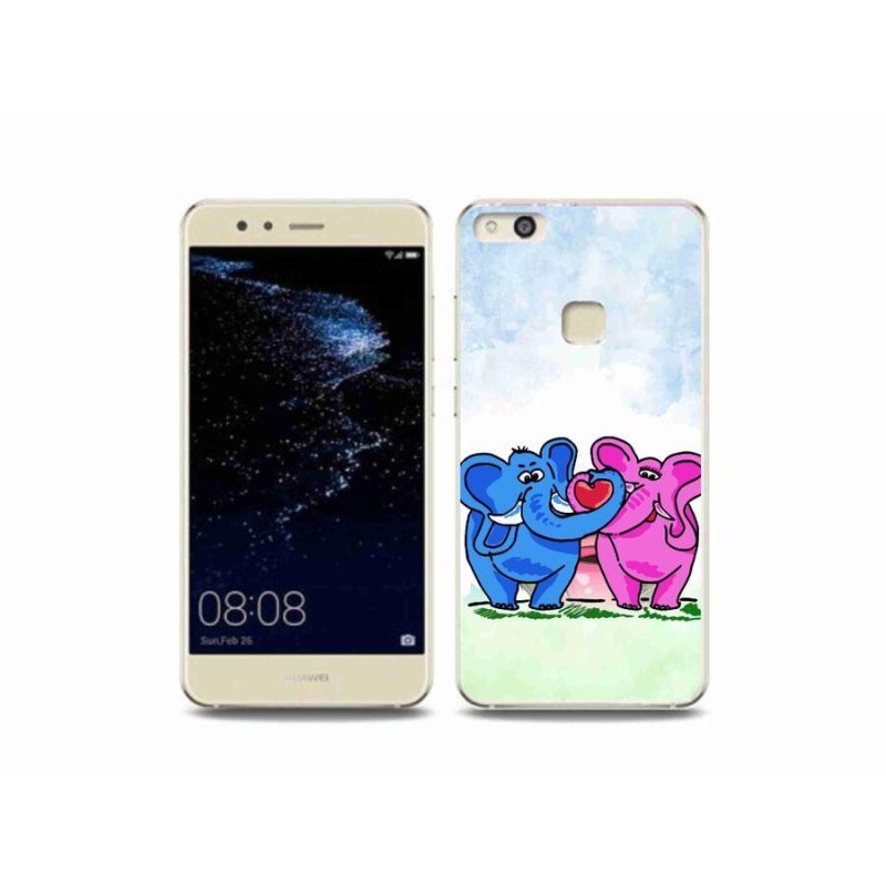 Gelový kryt mmCase na mobil Huawei P10 Lite - zamilovaní sloni