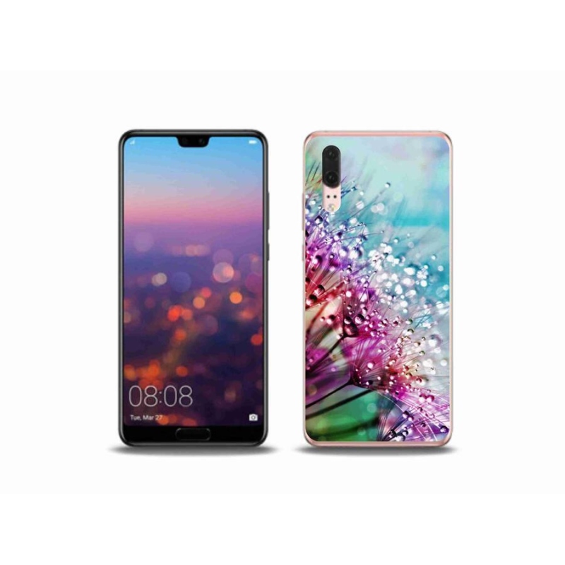 Gelový kryt mmCase na mobil Huawei P20 - barevné květy