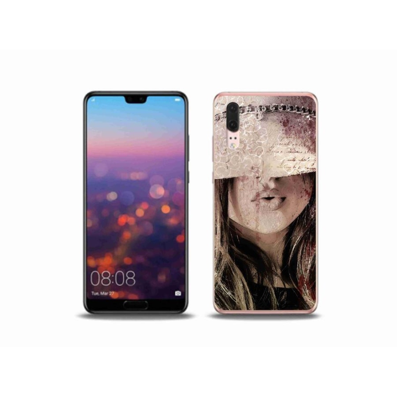 Gelový kryt mmCase na mobil Huawei P20 - dívka
