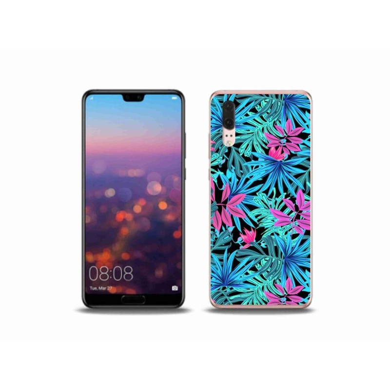 Gelový kryt mmCase na mobil Huawei P20 - květiny 3