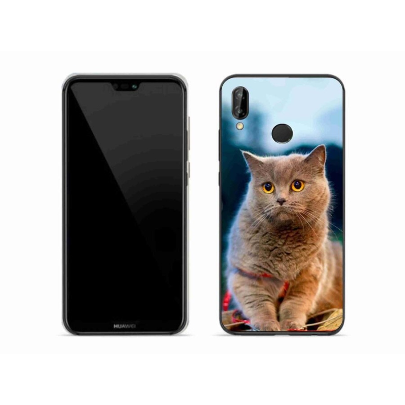 Gelový kryt mmCase na mobil Huawei P20 Lite - britská modrá 2
