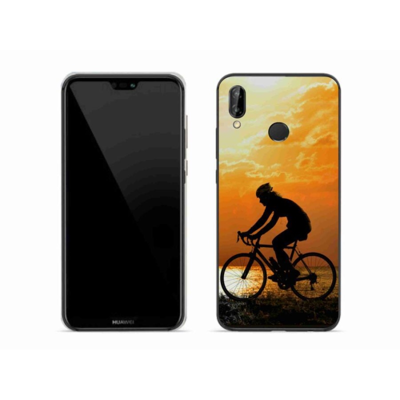 Gelový kryt mmCase na mobil Huawei P20 Lite - cyklovýlet