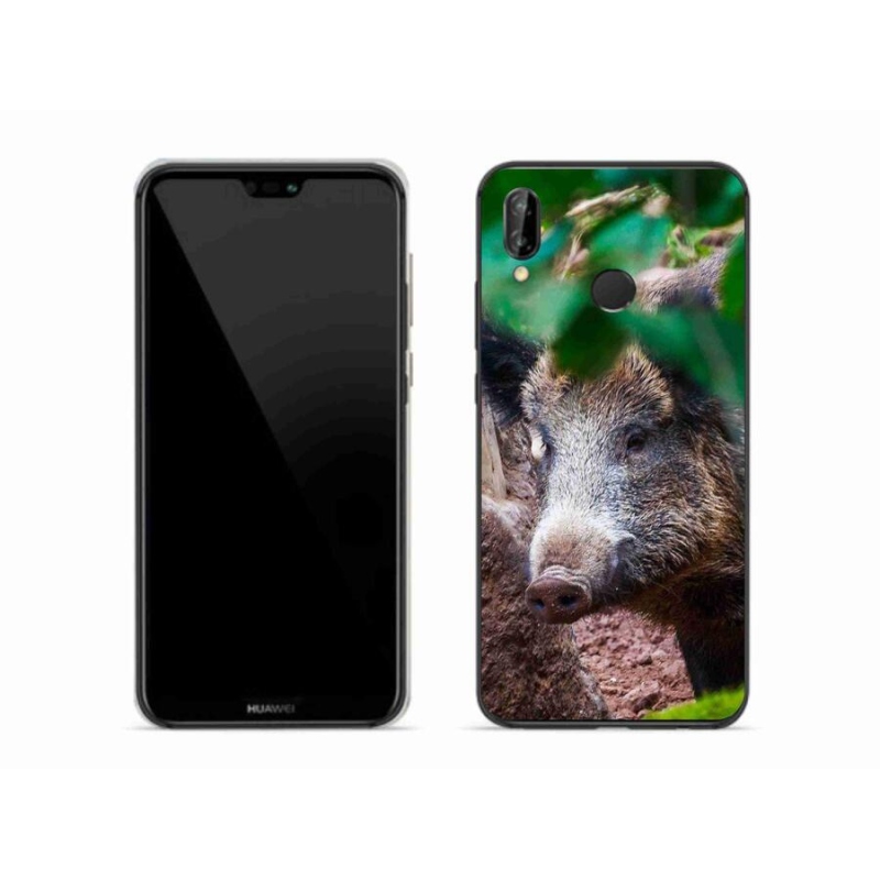 Gelový kryt mmCase na mobil Huawei P20 Lite - divoké prase
