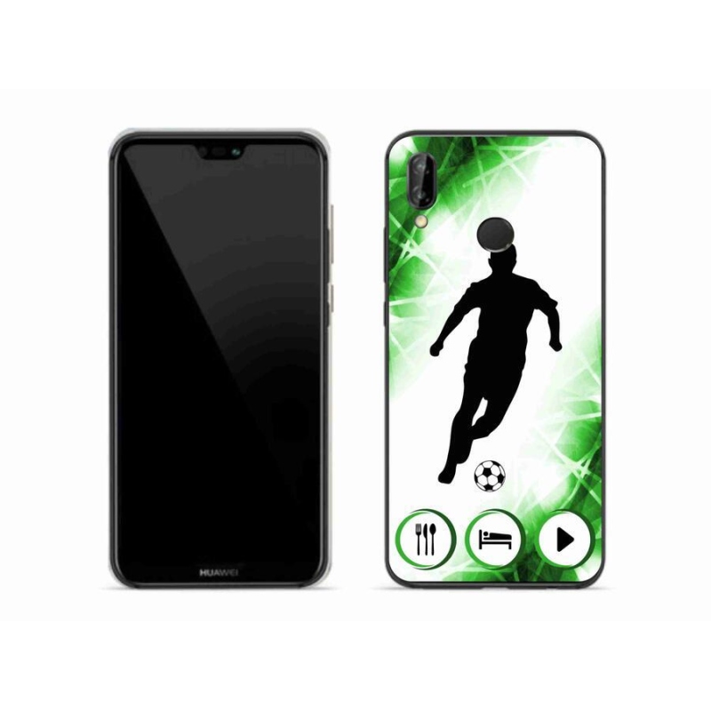Gelový kryt mmCase na mobil Huawei P20 Lite - fotbalista