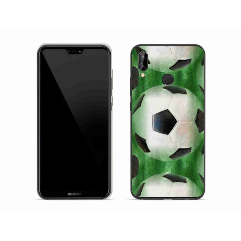 Gelový kryt mmCase na mobil Huawei P20 Lite - fotbalový míč