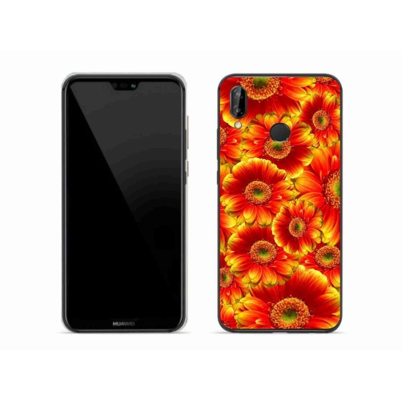 Gelový kryt mmCase na mobil Huawei P20 Lite - gerbera 1