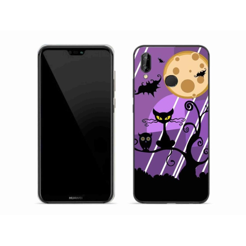 Gelový kryt mmCase na mobil Huawei P20 Lite - halloween