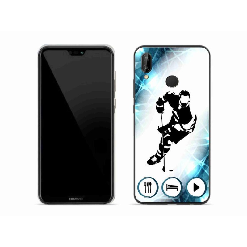 Gelový kryt mmCase na mobil Huawei P20 Lite - hokej 1