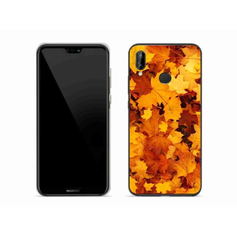 Gelový kryt mmCase na mobil Huawei P20 Lite - javorové listy