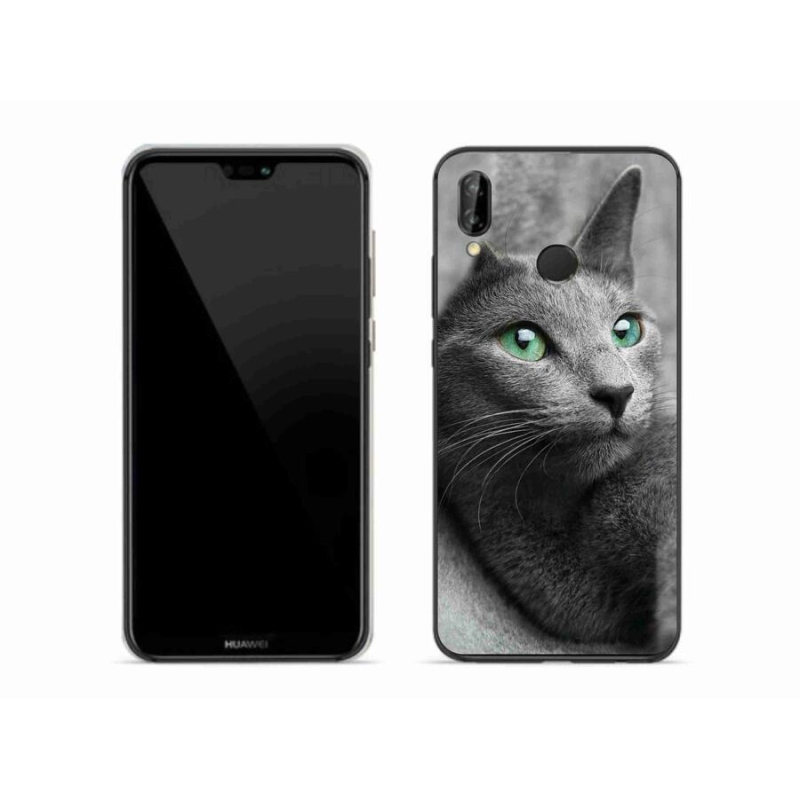 Gelový kryt mmCase na mobil Huawei P20 Lite - kočka 2