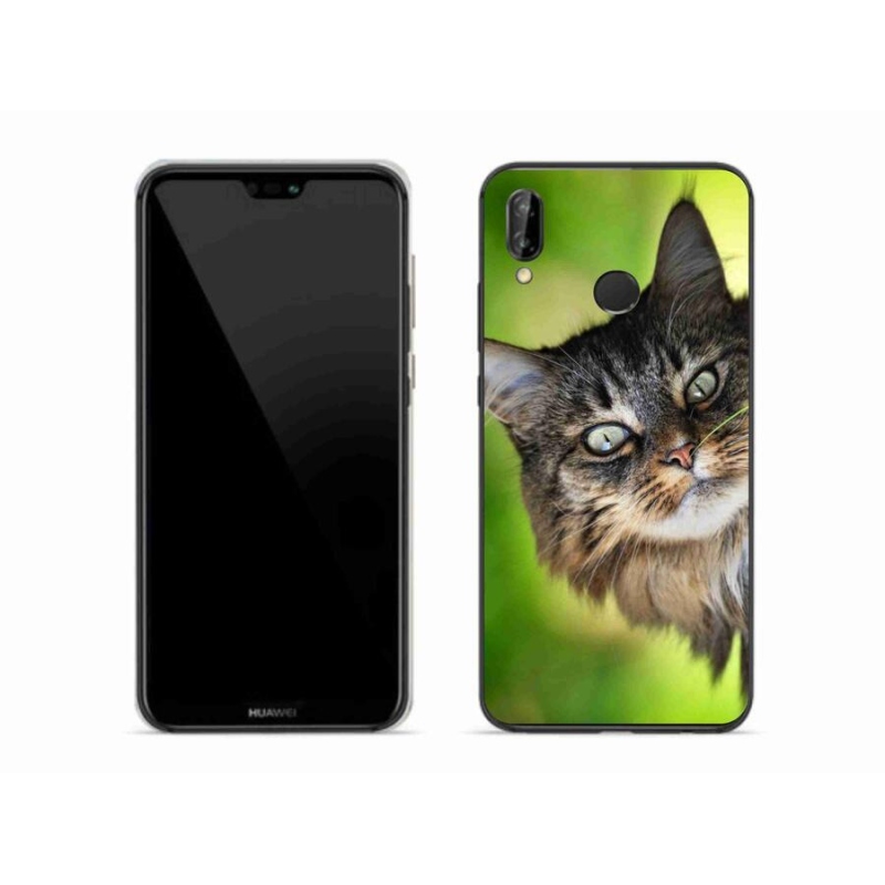 Gelový kryt mmCase na mobil Huawei P20 Lite - kočka 3