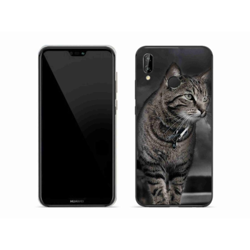 Gelový kryt mmCase na mobil Huawei P20 Lite - kočka