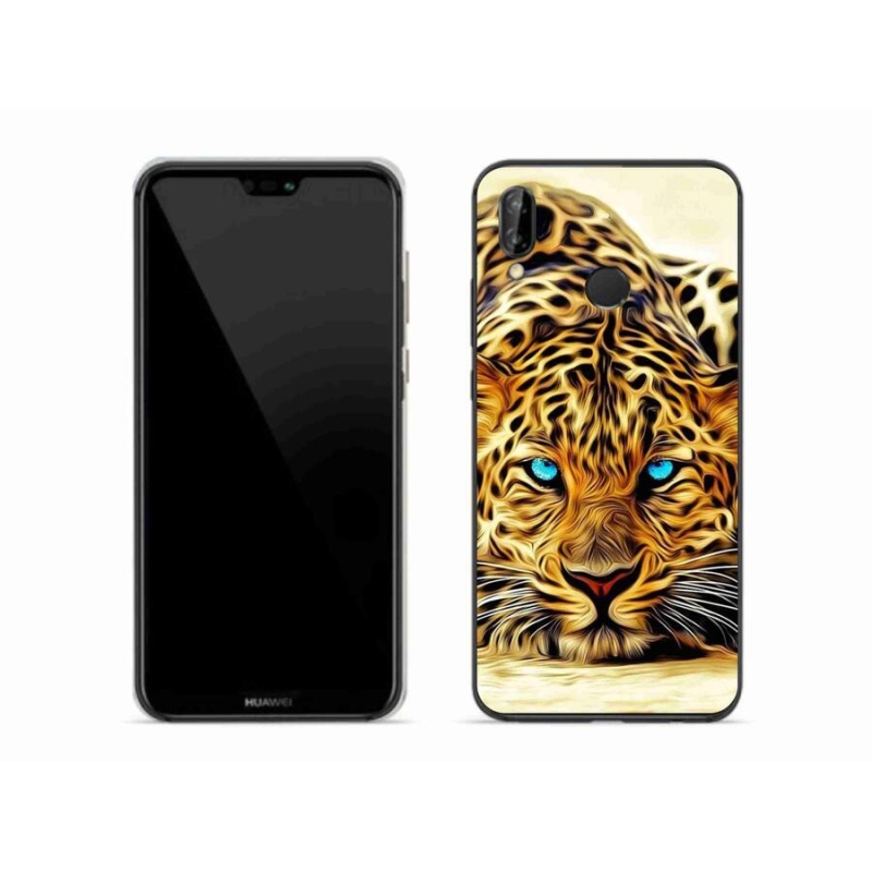 Gelový kryt mmCase na mobil Huawei P20 Lite - kreslený tygr