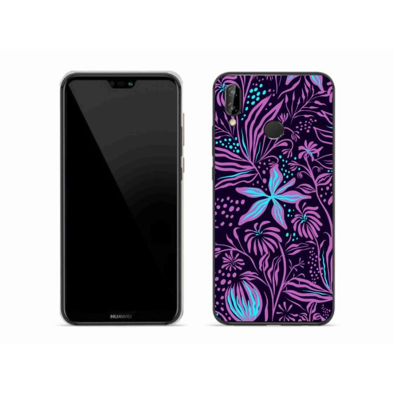Gelový kryt mmCase na mobil Huawei P20 Lite - květiny 2