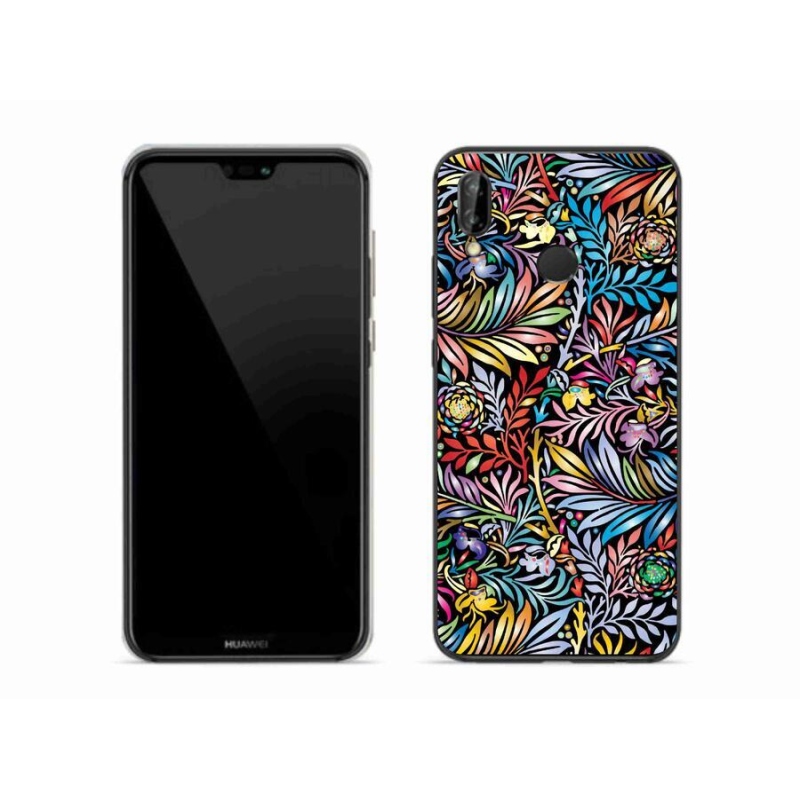 Gelový kryt mmCase na mobil Huawei P20 Lite - květiny 5