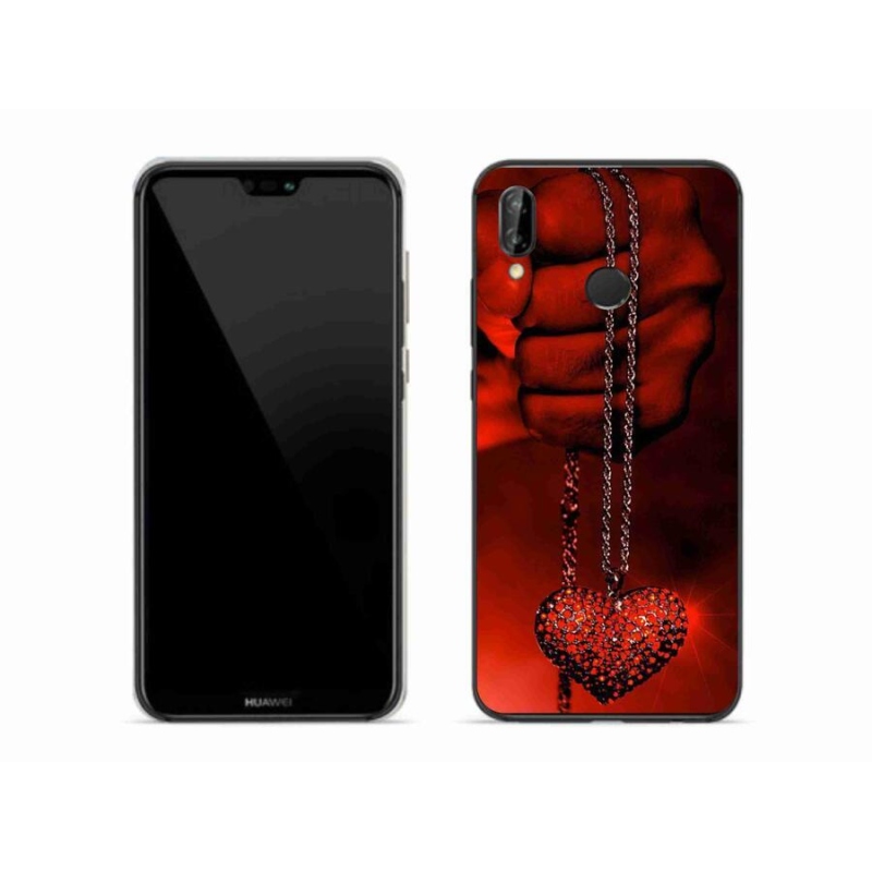 Gelový kryt mmCase na mobil Huawei P20 Lite - náhrdelník