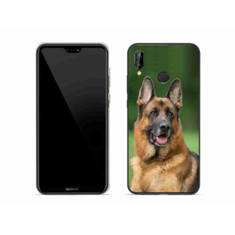 Gelový kryt mmCase na mobil Huawei P20 Lite - německý ovčák