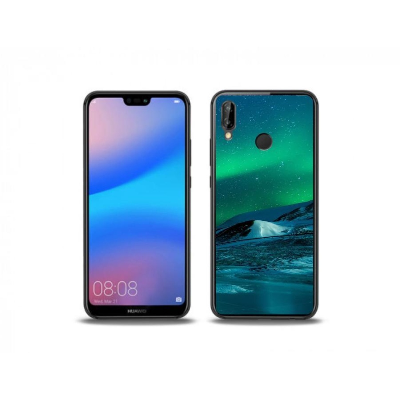 Gelový kryt mmCase na mobil Huawei P20 Lite - polární záře