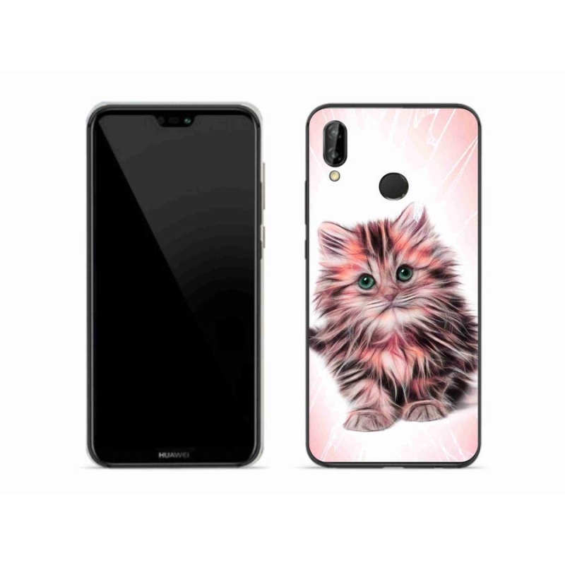 Gelový kryt mmCase na mobil Huawei P20 Lite - roztomilé kotě