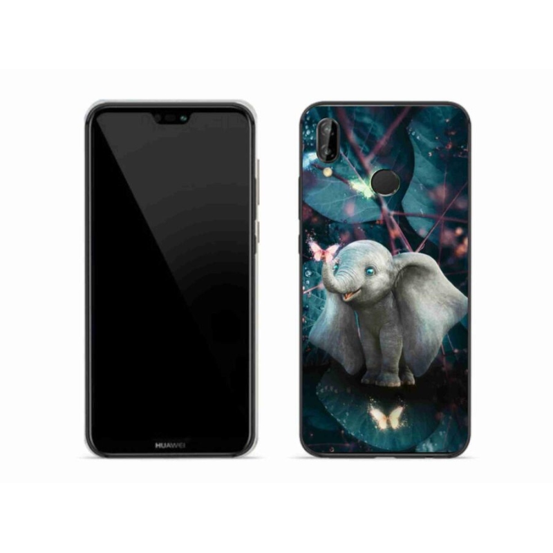 Gelový kryt mmCase na mobil Huawei P20 Lite - roztomilý slon