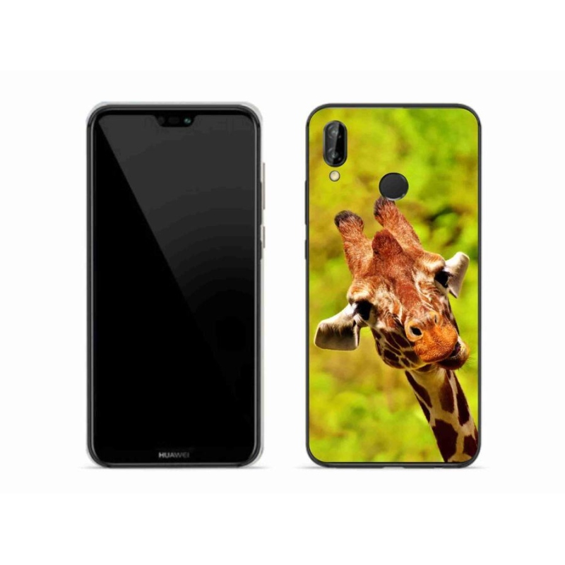 Gelový kryt mmCase na mobil Huawei P20 Lite - žirafa