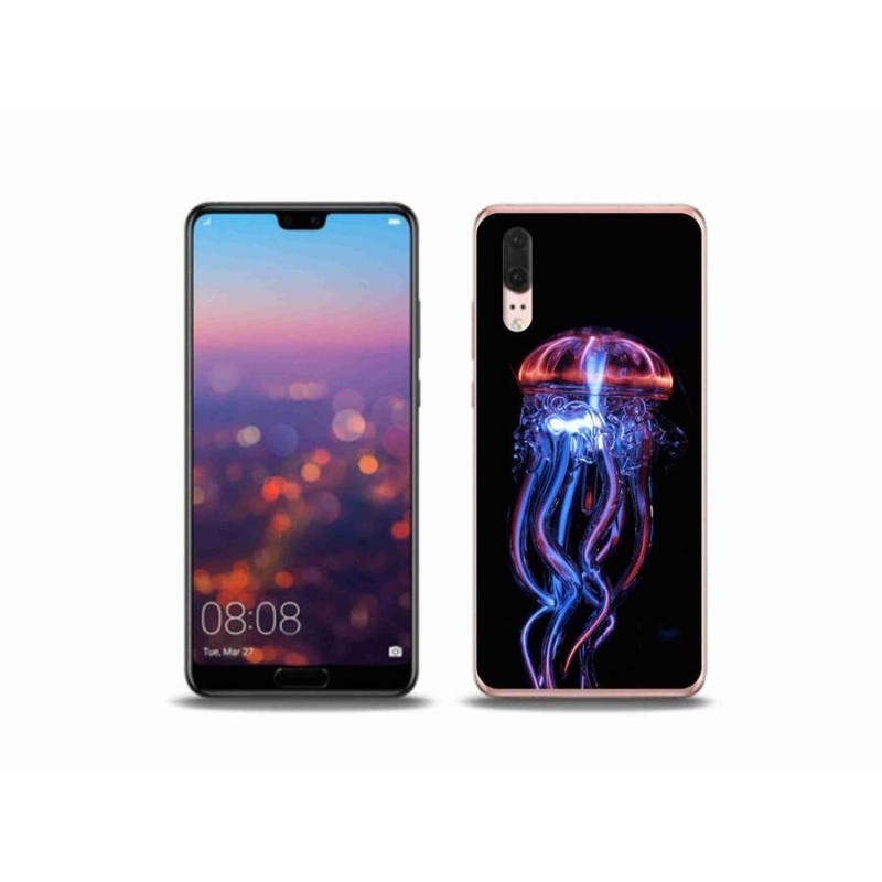 Gelový kryt mmCase na mobil Huawei P20 - medúza