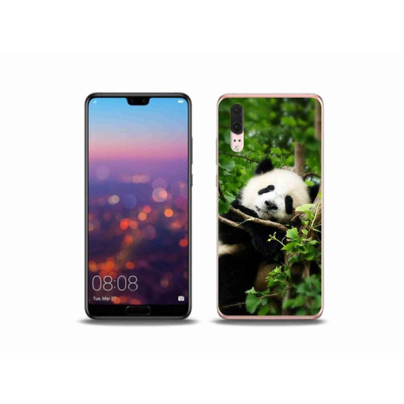 Gelový kryt mmCase na mobil Huawei P20 - panda