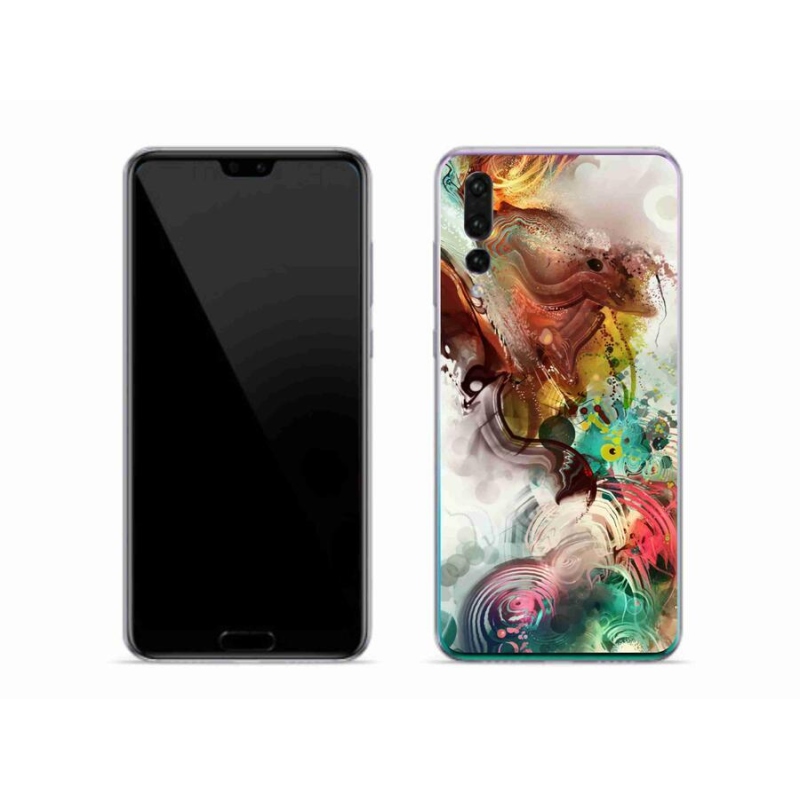 Gelový kryt mmCase na mobil Huawei P20 Pro - abstrakt 1
