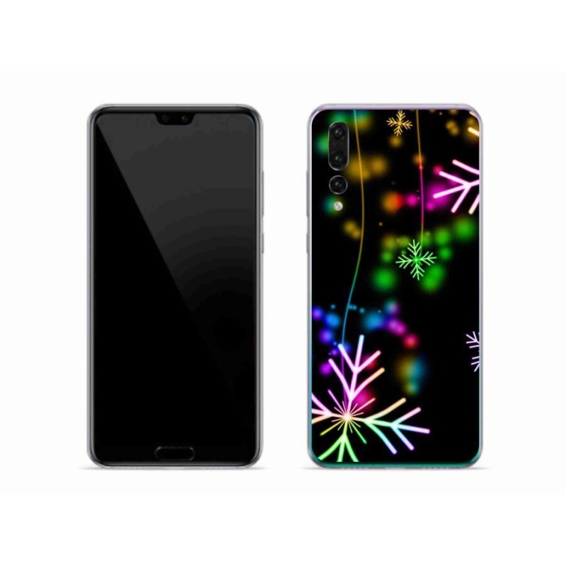 Gelový kryt mmCase na mobil Huawei P20 Pro - barevné vločky