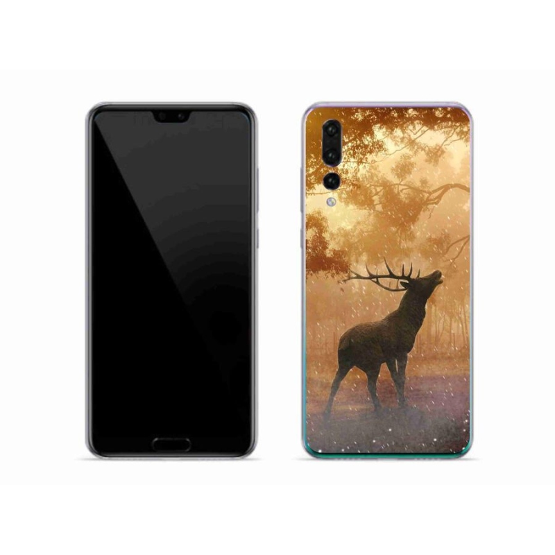 Gelový kryt mmCase na mobil Huawei P20 Pro - jelen v říji