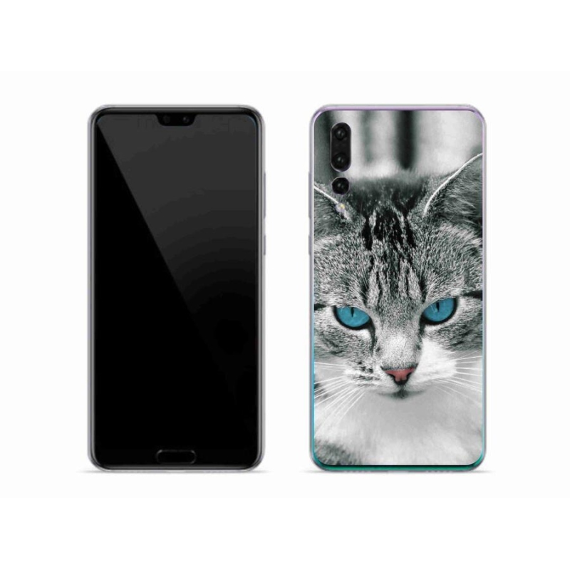 Gelový kryt mmCase na mobil Huawei P20 Pro - kočičí pohled 1