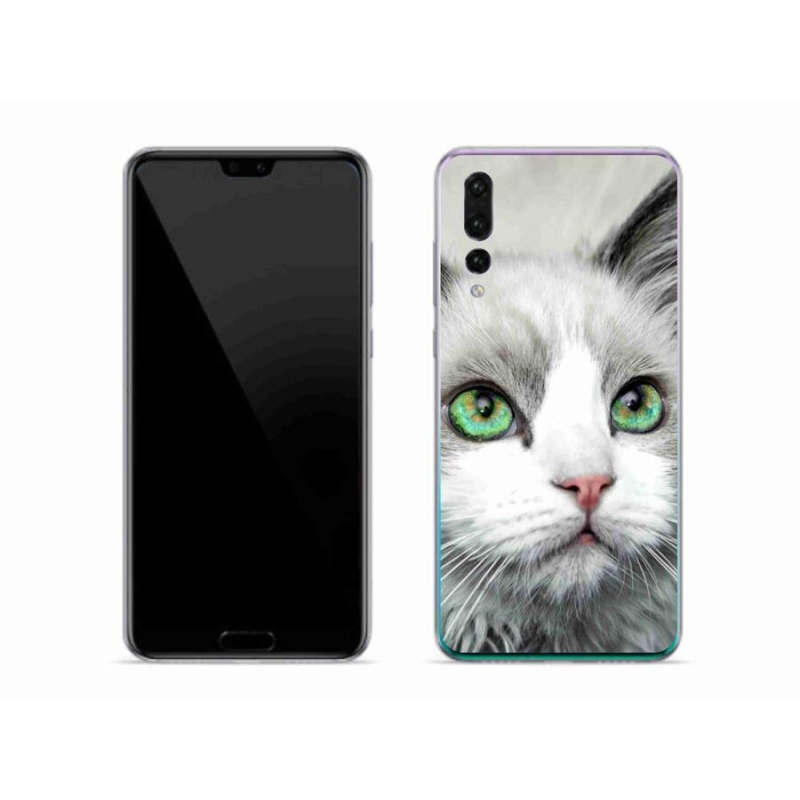 Gelový kryt mmCase na mobil Huawei P20 Pro - kočičí pohled