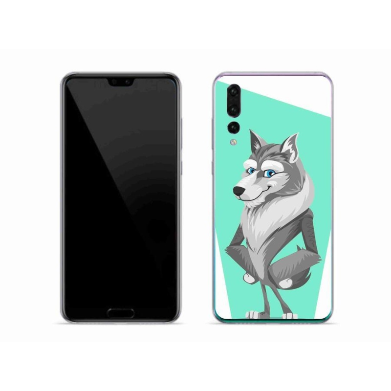 Gelový kryt mmCase na mobil Huawei P20 Pro - kreslený vlk
