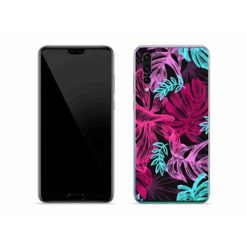 Gelový kryt mmCase na mobil Huawei P20 Pro - květiny 1