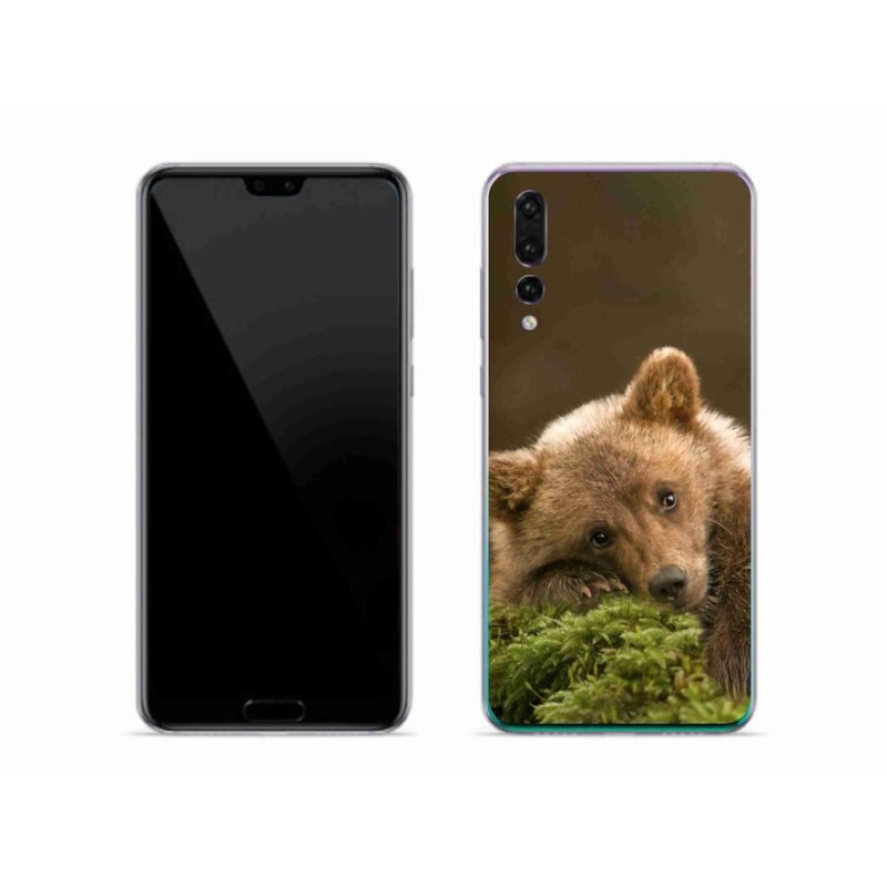 Gelový kryt mmCase na mobil Huawei P20 Pro - medvěd