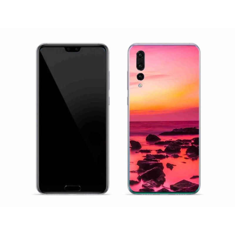 Gelový kryt mmCase na mobil Huawei P20 Pro - moře a záře