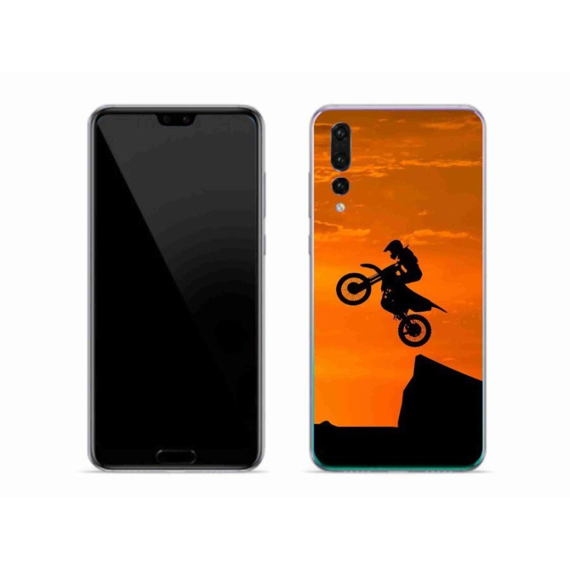 Gelový kryt mmCase na mobil Huawei P20 Pro - motocross