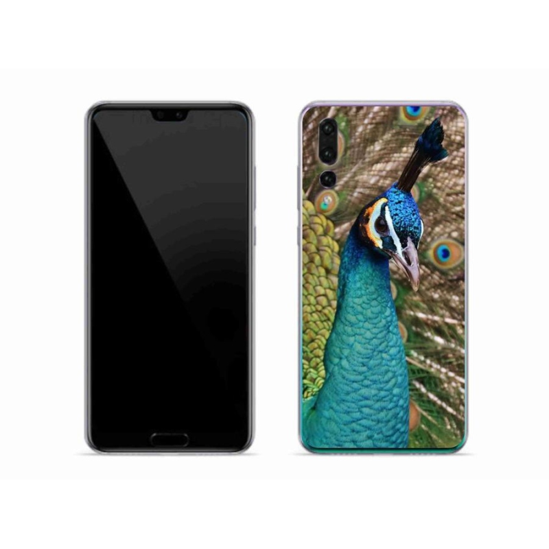 Gelový kryt mmCase na mobil Huawei P20 Pro - páv