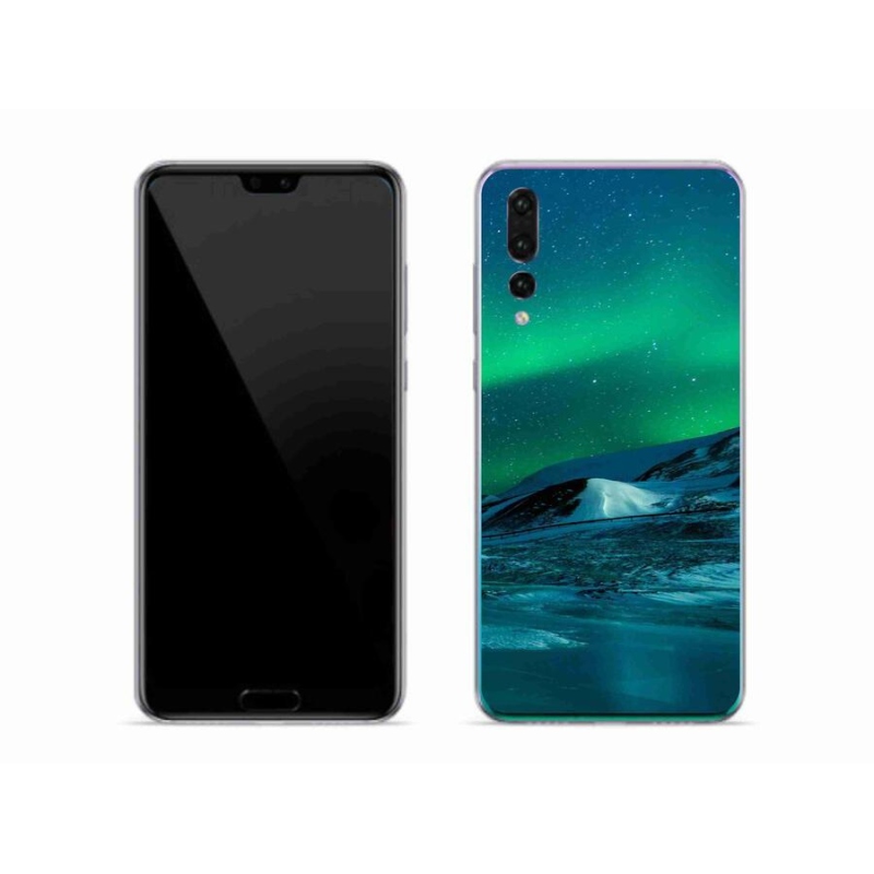 Gelový kryt mmCase na mobil Huawei P20 Pro - polární záře