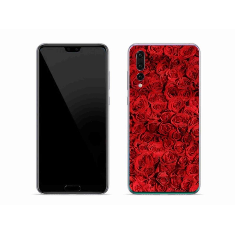 Gelový kryt mmCase na mobil Huawei P20 Pro - růže