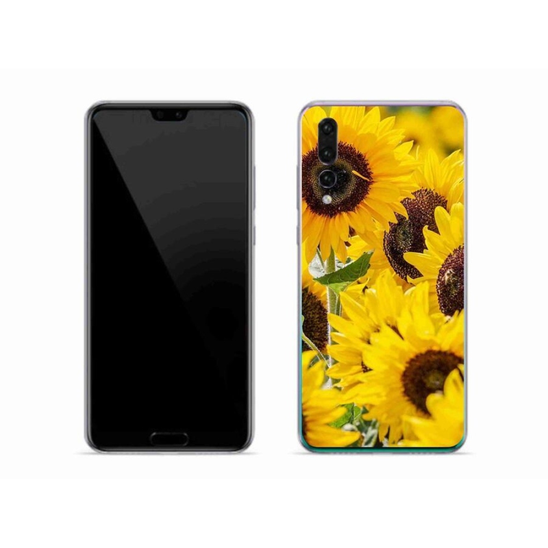 Gelový kryt mmCase na mobil Huawei P20 Pro - slunečnice