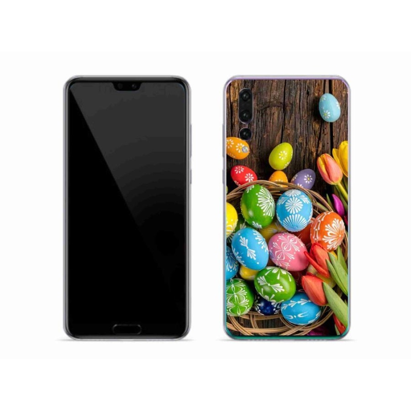 Gelový kryt mmCase na mobil Huawei P20 Pro - velikonoční vajíčka