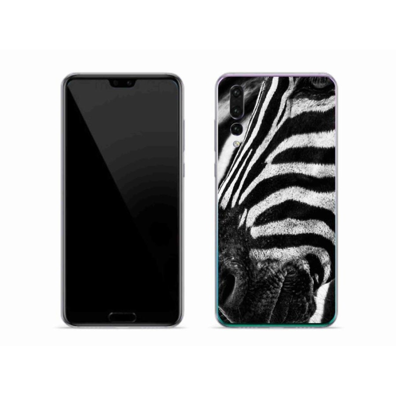 Gelový kryt mmCase na mobil Huawei P20 Pro - zebra